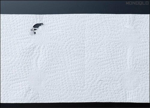 【湿潤摩擦強度】大きく破れたのは一か所のみ! トイレットペーパーおすすめ イメージ