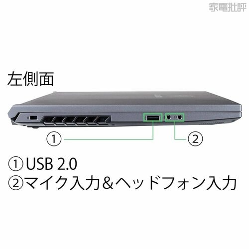 【インターフェース】据え置き使用時に便利な背面端子 ゲーミングノートPCおすすめ イメージ3
