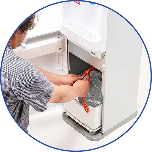 下部設置型は交換がラク ウォーターサーバーおすすめ イメージ2