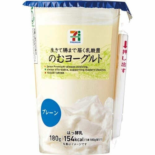 セブン-イレブン:のむヨーグルト:プレーン 180g