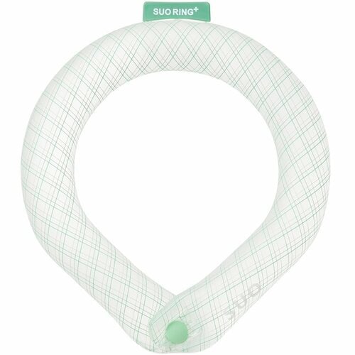 SUO「SUO RING Plus 18°ICE グラデチェック ボタン付」は冷たさがしっかり続く! クールリングおすすめ イメージ3
