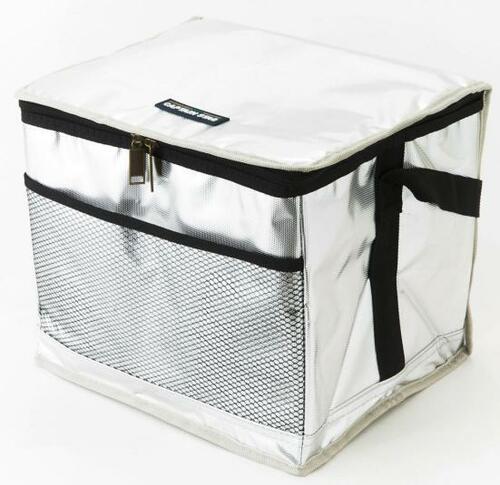 パール金属:キャプテンスタッグ M-1851 デリス シルバーソフトクーラーバッグ 15L:クーラーボックス
