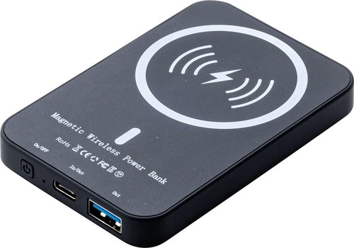 ワイヤレスモバイルバッテリーおすすめ HSJH QI認証 モバイルバッテリー マグネット ワイヤレス充電器 イメージ