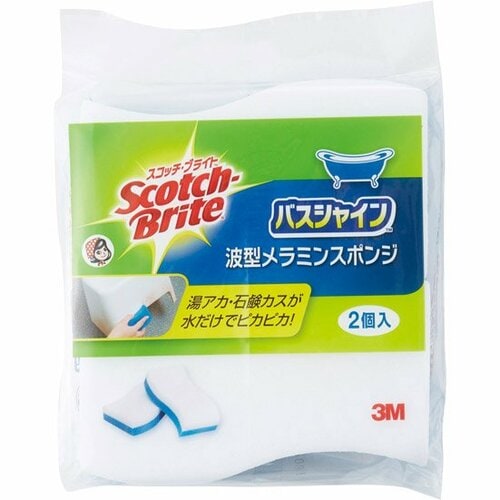 スコッチ・ブライト:バスシャイン:波型メラミンスポンジ  