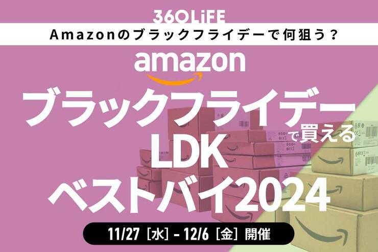 【Amazonブラックフライデー】「LDK」厳選の2024年ベストバイ商品が狙い目！