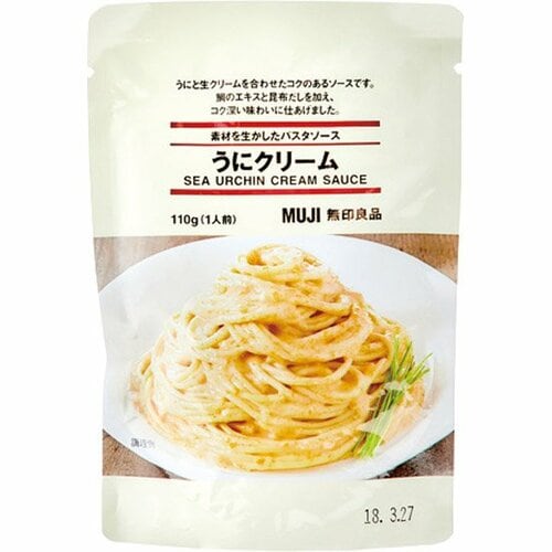 無印良品:素材を生かしたパスタソース うにクリーム