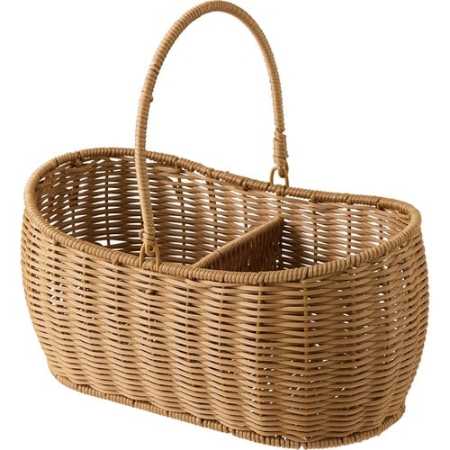 スリーコインズおすすめ スリーコインズ KITINTO《水洗い》PPラタン仕切りバスケット イメージ1