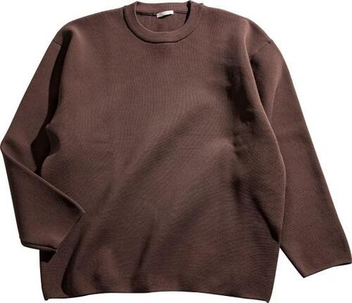 スウェット風な優秀ニット GU「ミラノリブセーター」 イメージ