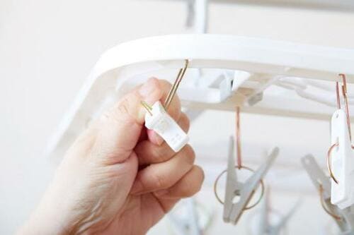 3つのフックで傾かない何も考えずにサクサク干せます イメージ2