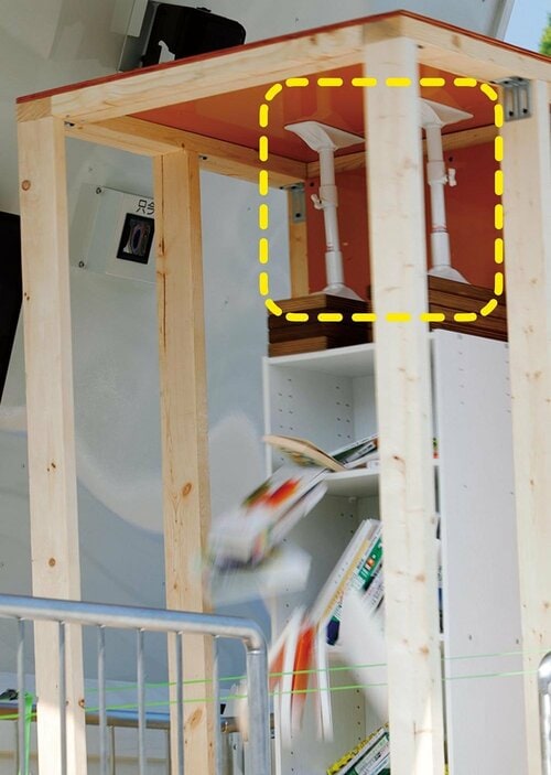 平安伸銅工業「突ぱり耐震ポールミニ（2本入）」 イメージ2