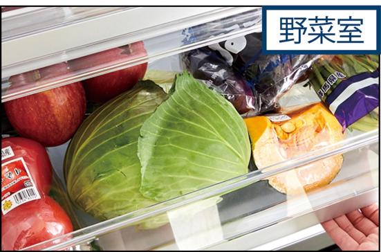 観音開きの貯蔵庫が使いやすい