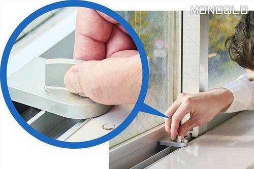 【取り付けやすさ】レールに入れてツマミをひねるだけ 窓用補助錠おすすめ イメージ