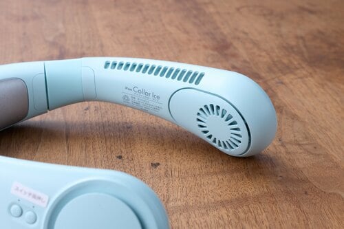▼騒音値と風速の測定値(暗騒音:41.0dB) 電動ネッククーラーおすすめ イメージ