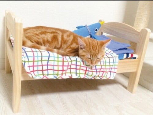 IKEA:DUKTIG:人形用ベッド:ネコ:猫:ねこ