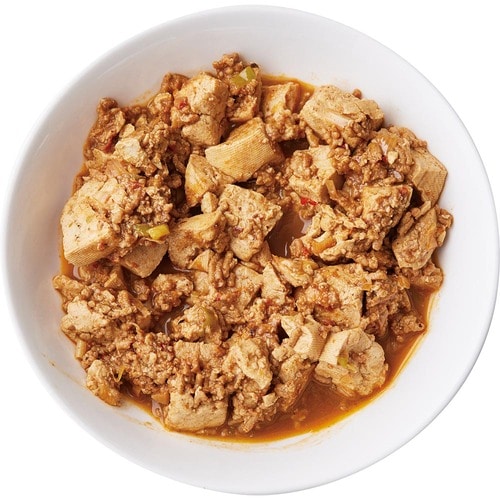 【ずぼらウマい】木綿豆腐で作った麻婆豆腐 麻婆豆腐の冷凍おすすめ イメージ