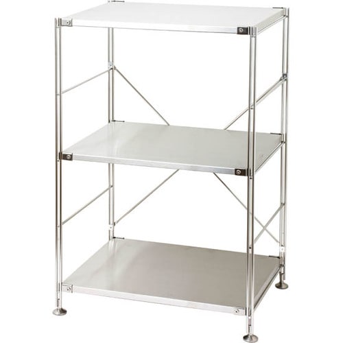 無印良品:ステンレスユニットシェルフ:ステンレス棚セット:無印:muji:収納