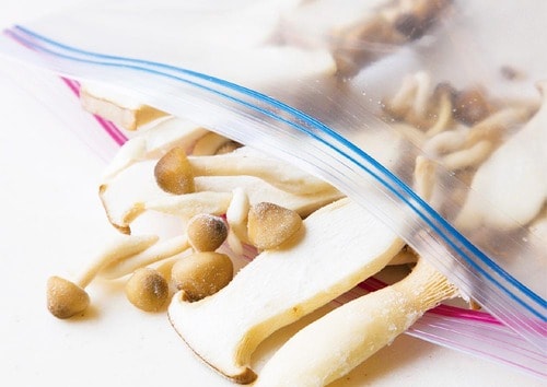 マッシュルーム 野菜の冷凍保存方法おすすめ イメージ2