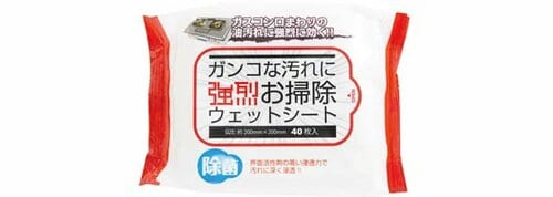 セリア:強烈お掃除ウェットシート:100均:100:100円:100円ショップ
