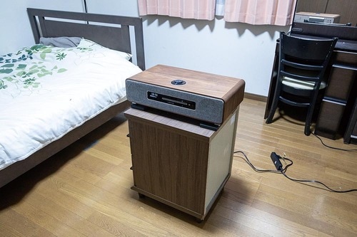 スピーカーの高さで手軽に騒音対策 イメージ
