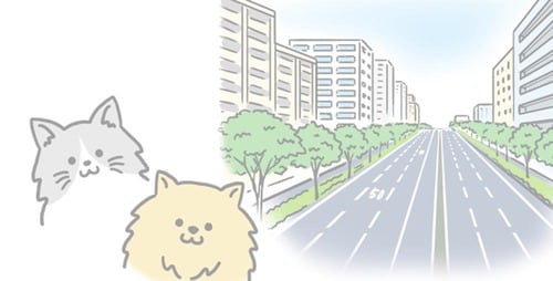 ペットがいる家や幹線道路に沿いにある家は特に汚れやすい エアコン掃除おすすめ イメージ