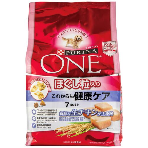 シニア犬用ドッグフードおすすめ ネスレ日本 ピュリナ ワン ほぐし粒入り これからも健康ケア 7歳以上 チキン イメージ1