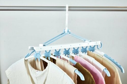 【No.21】ワンプッシュで取り込み簡単狭い場所でも干せるハンガー