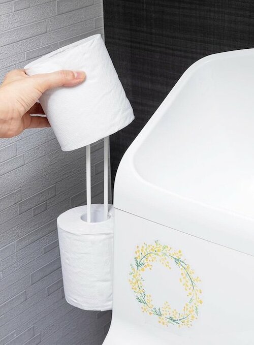 必要最小限をスマートに掛ける トイレットペーパーホルダーのおすすめおすすめ イメージ