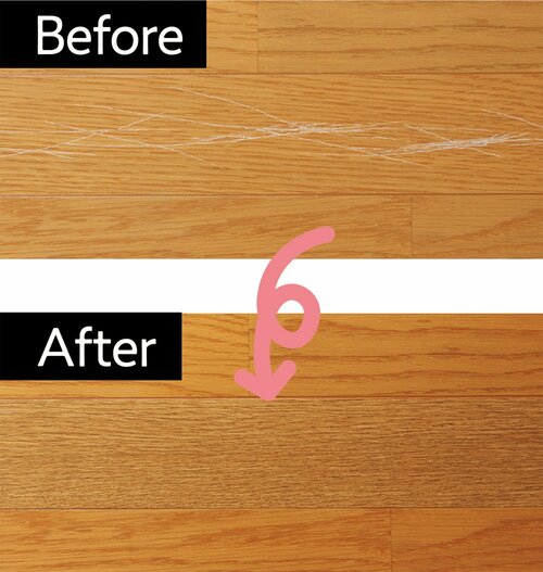 広範囲にある傷なら テープタイプが手早いです イメージ