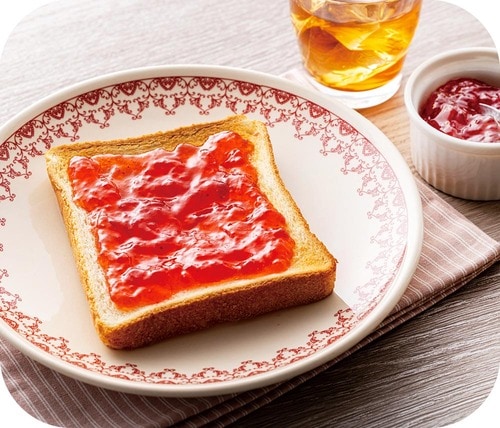 いちごジャムの甘さを足すとよい 食パンおすすめ イメージ