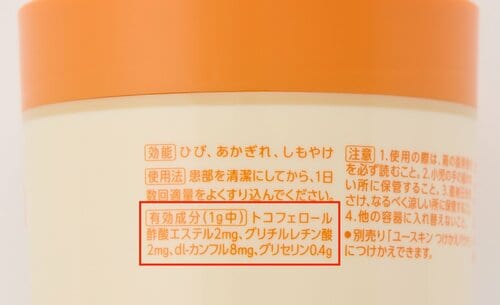 選び方2:成分 かかとクリームおすすめ イメージ