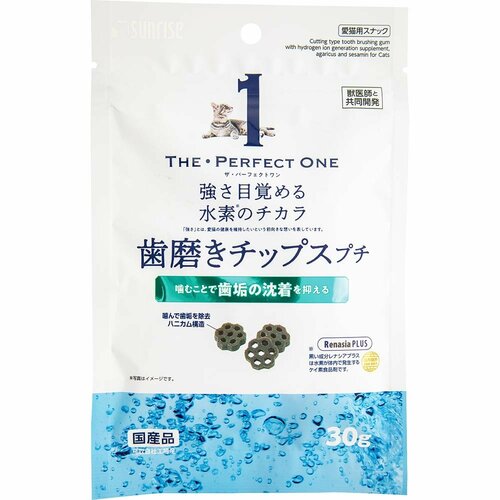 猫用歯磨きおやつおすすめ マルカン THE・PERFECT ONE 歯磨きチップスプチ イメージ1