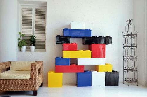 楽しく遊びながらお片付け。ブロックストレージボックス イメージ