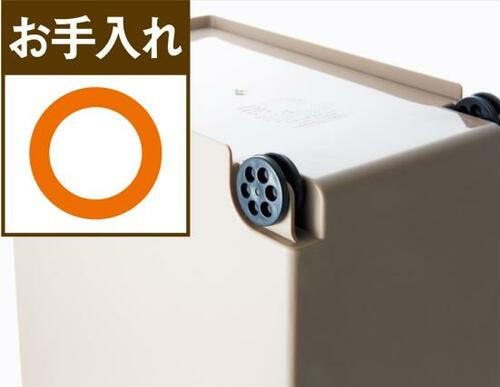 スライド式のフタは便利だけどキャスターが動きにくくて残念 イメージ2