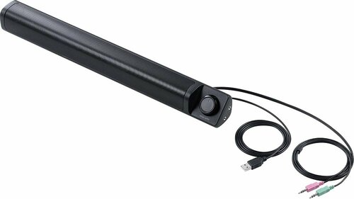 ボリュームノブ付きのスリムサウンドバー サンワサプライ「400-SP099」 イメージ