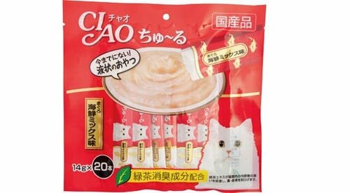 いなばペットフード:CIAO:ちゅ~る:まぐろ:海鮮ミックス
