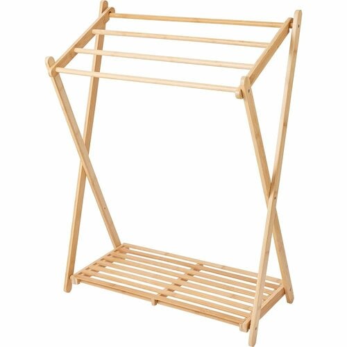 おすすめ 無印良品 竹材 折りたためるタオルハンガー イメージ