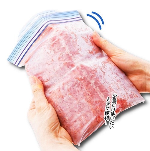保存期間:約2〜3週間 肉の冷凍保存方法おすすめ イメージ