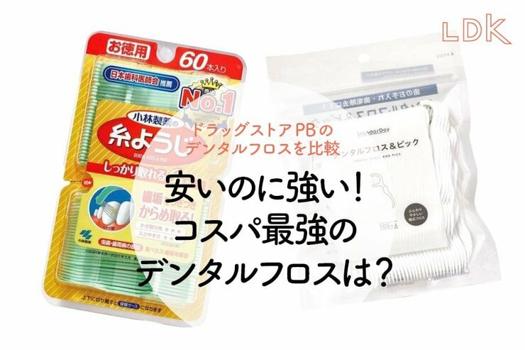 【糸ようじと比較】ドラストの格安デンタルフロス、使いやすい&コスパ最強を発見【LDK】