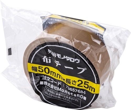 粘着力・使用感・コスパ良し！モノタロウ「布テープ」 イメージ
