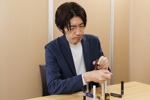 テスト3：使用感 メンズ色付きリップおすすめ イメージ