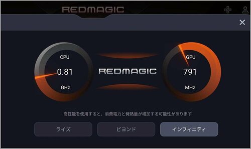 理由2:ゲームに合わせてCPU&GPU性能を制御可能