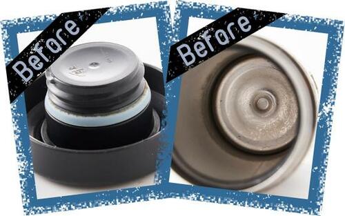 結果2:水筒の茶渋取りと飲み口汚れがピカピカに! イメージ