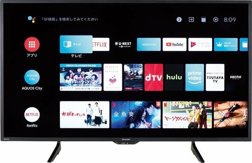 比較したAndroid TV搭載のテレビはこちら イメージ