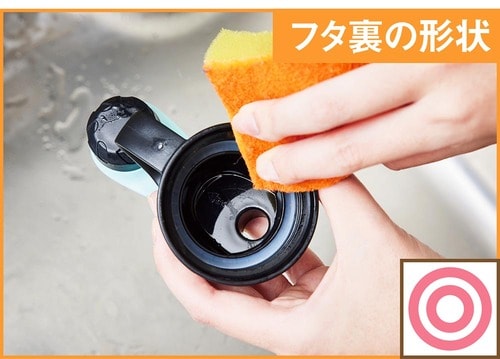 フタ裏の凹凸が少ない スポーツ向け水筒おすすめ イメージ