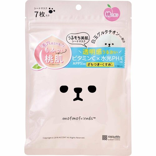 シートマスクおすすめ モフモフレンズ 桃肌シートマスク イメージ