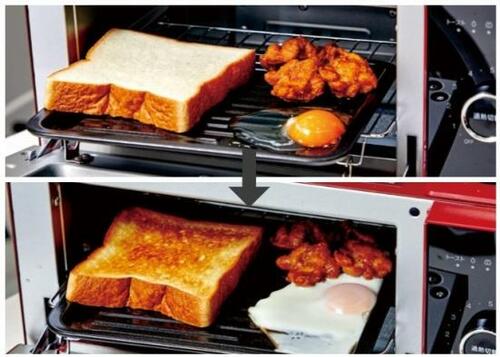 ポイント3：冷めたおかずも冷凍食材もバランスよく加熱 イメージ