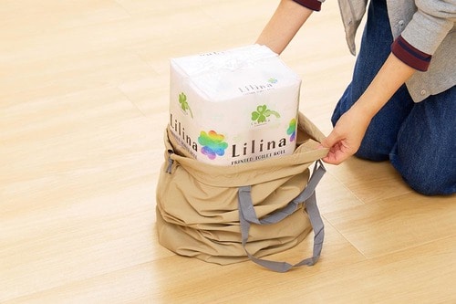 12ロール入りが包まれる大きさ スリーコインズおすすめ イメージ