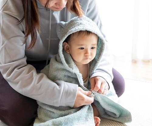 使い勝手:サイズや拭きやすさはどうか 赤ちゃん用バスタオルおすすめ イメージ