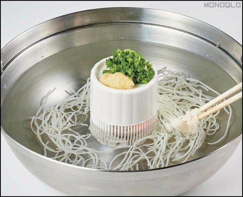 自前の器にセット 流しそうめん機おすすめ イメージ