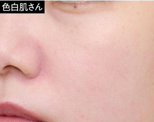 仕上がり:くすみは飛ばすけど赤み消し力は控えめ 崩れにくい下地おすすめ イメージ
